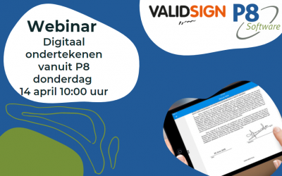 Digitaal ondertekenen vanuit P8